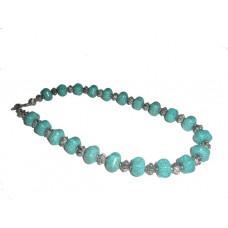 Turquoise Unique Necklace "Losange"...ON SALE!